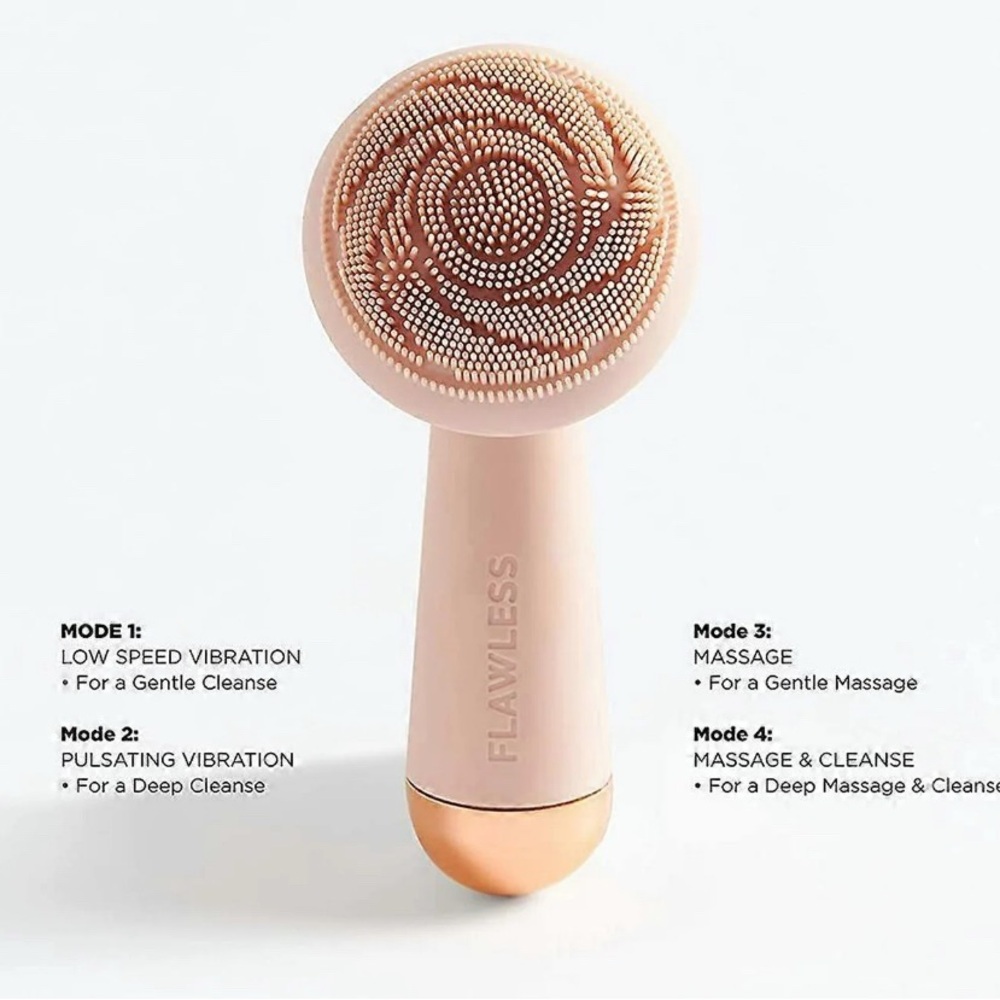 Flawless Facial Cleansing Brush - Pink and Gold